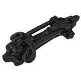 Mystic Colonial Heavy Duty Cast Iron Door Knocker - Vintage Black Powder Coated Gothic Antique Front Door Knocker - Artisan Made