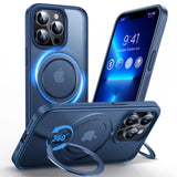 Anqrp 360 All-in-ONE Stand Case for iPhone 13 Pro Case with Rotatable Magnetic Kickstand Ring Holder, Compatible with MagSafe, M