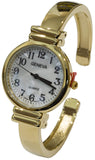 New Gold Geneva Metal Band Slim Case Women's Bangle Cuff Watch