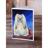 Lhasa Apso Greeting Cards And Envelopes Pack Of 8