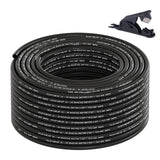 Boeray 100FT 3/8 DOT Air Line SAE J844 PA12 Nylon Air Hose with Cutter 3/8OD Pneumatic Tubing DOT Approved 3/8 Air Brake Hos