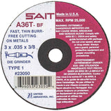 Cutoff Wheel,A36T,3x.035x3/8,25000rpm