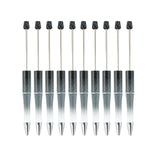 LOOM TREE 10x Black Ink Rollerball Pen Graduation Office DIY Making Gift Beadable Pens Gradient Black | Authentic Collectors Pi