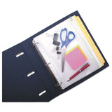 Anglers ANG52 ZipAll Ring Binder Pocket, 8 1/2 x 11, Clear