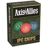 Renegade Games Studio: Axis & Allies: IPC Chips - 75 Weighted Chips, 1-5-10 Denominations, Plastic Storage Tray, Strategy Board 