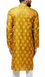 Sojanya (Since 1958 Men'S Jacquard Silk Mustard Only Long Kurta Size: 42