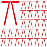 Meseey 30 Pcs Red Velvet Christmas Bows 5 x 7 Inch Rustic Vintage Wedding Velvet Ribbon Gift Bows for Tree Wreath Garland Home D