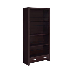 Benjara Wooden Bookcase With 3 Shelves And 1 Drawer, Brown