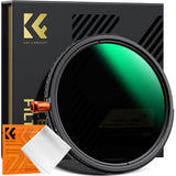 K&F CONCEPT 82mm Black Diffusion Mist Effect 1/4 & Variable ND2-32(1-5 Stops) & Circular Polarizing Filter CPL-in 1 HD Lens Filt