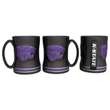 NCAA Kansas State Wildcats Coffee Mug14oz Sculpted Relief, Team Color, 14 Ounce