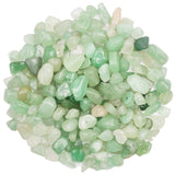 500 pcs Natural Chip Stone Beads, Green Aventurine 5-8 mm Irregular Gemstones Healing Crystal Loose Rocks Bead Hole Drilled for 