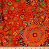 Kaffe Fassett Millefiore Tomato, Fabric by the Yard