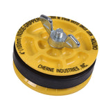 Cherne INDUSTRIES Pipe Plug,Mechanical,Size 4 In 270296, Yellow