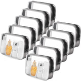 Tbestmax 10 Pcs Clear Cosmetic Bags Makeup Bags Portable Waterproof Travel Toiletry Bags Medium Organizer Matte Black, 7.5x 4.8x