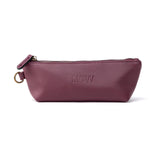 Angelina's Palace Personalized Vegan Leather Pencil Cosmetic Bag,Embossed Name Makeup Bag,Durable Zipper Travel Make Up Organize