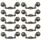 Mcredy Drop Down Bail Pull Handle,3 Mounting Hole Distance Dresser Ring Pull Handles Zinc Alloy Vintage Retro Chic Pulls Pack of
