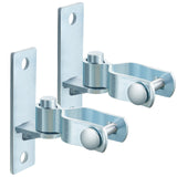 Dunzy 4 Pcs 1-3/8 Heavy Duty Wall Mount Gate Hinge Chain Link Gate Hinge with 5/8'' Pin Pipe Fence Pressed Steel Chain Link Fenc