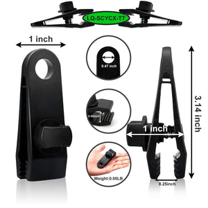 10pcs Tarp Clips, Tarp Clamps, Tarp Clips Thumb, Tarp Clips Heavy Duty Lock Grip, Plastic Tent Clips Clamps, Poly Tarpaulin Clip