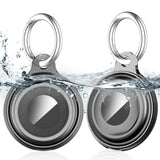 [4 Pack] Airtag Keychain for Apple Air Tag Holder IPX8 Waterproof 360 Full Body Shockproof Protective Cover Case Scratch Resistant for Pets Dog Keys Cat Luggage (Multi- Color)-New