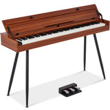 Best Choice Products 88-Key Weighted Full Size Digital Piano, Modern Desk Keyboard w/Metal Legs, 3 Sustain Pedal, MIDI, Headphon