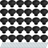 Ripeng 36 Pcs Round Cabinet Knobs Kitchen Drawer Knobs for Hardware Drawer Handles with Screws for Bedroom Furniture (1.2 Inch)