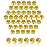 MuHize Brass Compression Sleeves Kit - Upgraded 50 Pieces 5/16 Inch Lead-Free Ferrules, Tube Fittings for Water Air Oil Lines(Pa