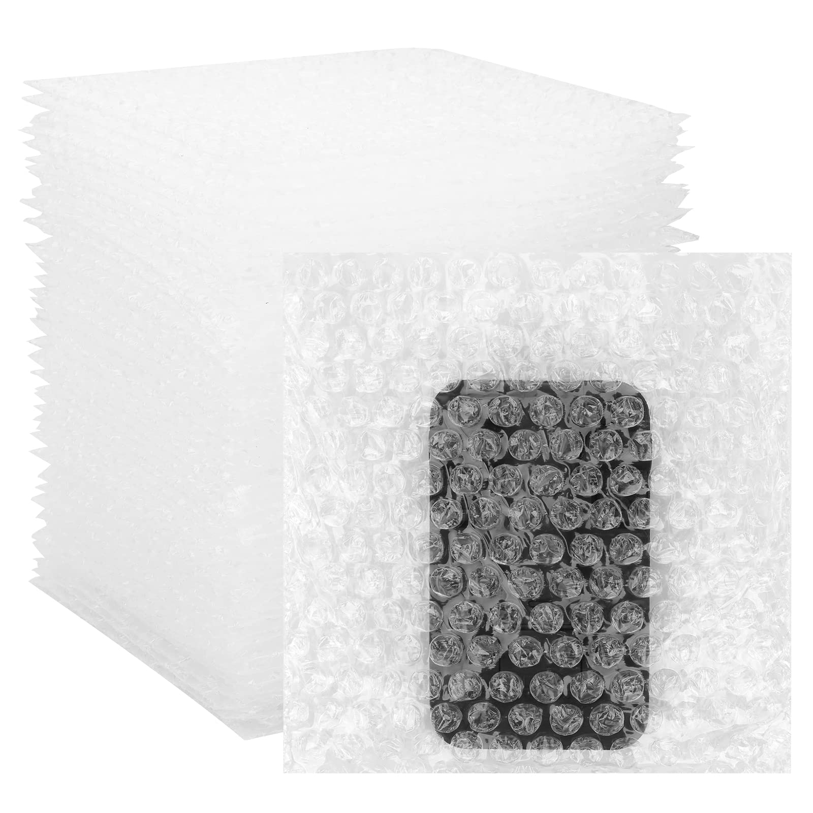 100Pcs Bubble Out Bags Pouches 6x 6 Bubble Pouches Cushioning Packaging Bags, Double Walled Cushioning Bags Thickening Shock