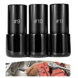 Ussuray 70940 3-Piece Tap Socket Set, 5/8 11/16 3/4 #9#10#11