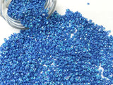 The Design Cart 4 mm Cornflower Blue Lustre Bowl Plastic Sequins Sitara for Embroidery, Embellishing Handbags, Apparels, Art Cra