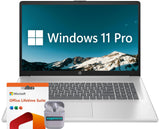 HP Business Laptop Computer, 17.3 FHD IPS LED Display, AMD Ryzen 5 7430U Processor, Windows 11 Pro Laptop 32GB RAM 1TB SSD, Micr