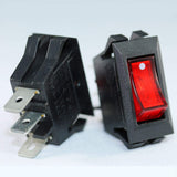 Zing Ear ZE215 Illuminated Red Rocker Switch 120 volts 15 amps for Heater