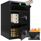 Drop Safe for Business - Heavy Duty 9.5 Cu Ft Depository Safe Box with Drop Slot Money Safes Digital Combination Anti-Fishing De