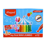 MAPED ColorPeps My First Wax Jumbo Crayon (Pack of 12 Shades, Multicolor)