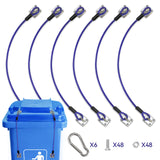 Trash Can Lid Lock,Trash Can Locks for Animals Stop from Rummaging Metal Universal Lid Lock for Outdoor Garbage Cans-Durable Rub