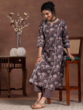 Libas Women'S Pure Cotton Kurta Set (278320R Brown Xl
