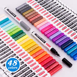 ZEYAR Oil-Based Paint Markers, Expert of Rock Painting, Extra Fine Point, 48 Colors, AP Certified. Permanent Ink & Waterproof, W