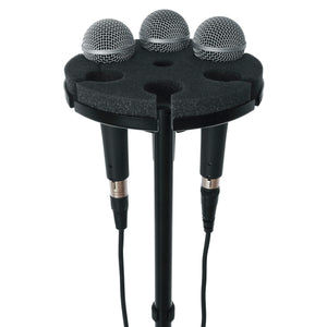 Gator Frameworks GFW-MIC6TRAY Multi Microphone Tray Designed to Hold 6 Mics