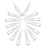 850PCS Clear Alligator Clip with Teeth Transparent Plasic Shape