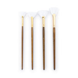 Royal Brush Langnickel White Taklon Brush Set Value Pack, Fan