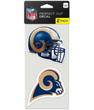 WinCraft NFL Oakland Raiders Perfect Cut Decal (Set of 2), 4 x 4