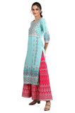 Aurelia Women Floral Print Viscose Straight Kurta_22Fea11726-502009_S