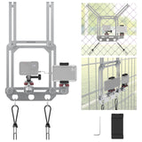 NEEWER Phone Fence Mount with Phone Holder for Game Changer Mounting, Shock Absorbing Baseball Tennis Court Chain Link Compatibl