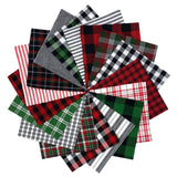 40 Buffalo Lodge Christmas Charm Pack, 5 inch Precut Cotton Homespun Fabric Squares by JCS