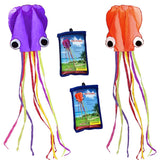 Hengda Kite-Pack 2 Colors Beautiful Large Easy Flyer Kite for Kids-Software Octopus-It 's Big! 31 Inches Wide with Long Tail 157
