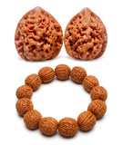 3Pcs Wenwan Walnuts, Stress Ball, Wenwan Walnuts And Walnut String Set, Hand Exercise Stress Ball Alternative For Tactile, Offic