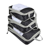 Trendivibe Compression Luggage Packing Organizer Bags Travel Accessories Black