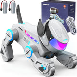 SIMREX Robot Dog Toys for Kids - Smart Interactive Robot Puppy with Bluetooth,Touch Sensor, Dance Tricks, LED Eyes, 2 Rechargeab