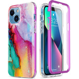 Esdot for iPhone 13 Case with Built-in Screen Protector,Military Grade Rugged Cover with Nice Designs for Women Girls,Protective