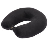 Mw Prints Supercomfy Neck Pillow For Travel In Flight Car Train Airplane For Sleeping For Men And Women (Black)