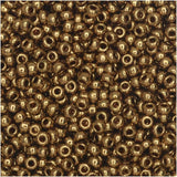 Miyuki Round Seed Bead Size 11/0 8.5g Metallic Lt Bronze
